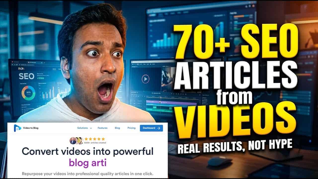 Video To Blog AI Review: I Generated 70+ SEO Articles (Real Results)