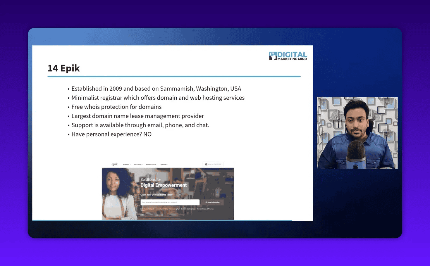 Epik domain registrar with free WHOIS privacy, domain leasing and minimalist registration
